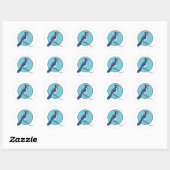 BLUE JAY RONDE STICKER (Vel)