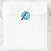 BLUE JAY RONDE STICKER (Tas)