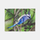 Blue Jay Small Fleece Blanket Deken (Voorkant (Horizontaal))