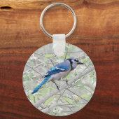 Blue Jay Songbird Sleutelhanger (Voorkant)