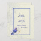 Blue Jay Sympathcard Kaart (Voorkant / Achterkant)