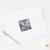 Blue Jay Vierkante Sticker (Envelop)