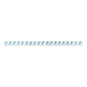 Blue Jays Pattern Satin Ribbon Lint (Voorkant)
