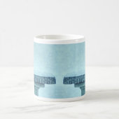 Blue Jays Winter Nourriture Painterly Café Mug (Centre)