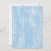 Blue Jean Baby Boy Baby Shower Invitation Kaart (Achterkant)