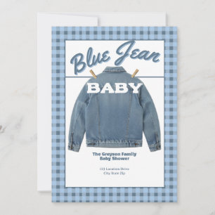Blue Jean Baby - Denim Bruiloft Uitnodiging op Maa