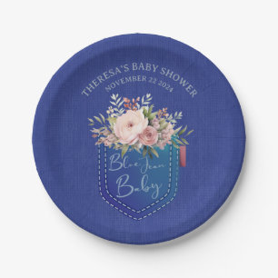 Blue Jean Baby Denim Douche Aangepaste papieren Bo Papieren Bordje