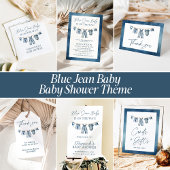 Blue Jean Baby Kaarten & Geschenken Teken Poster