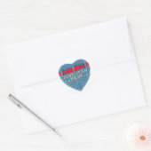 Blue Jean Baby ronde Sticker (Envelop)