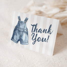 Blue Jean Baby Shower Blank Thank You Card Bedankkaart