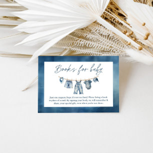 Blue Jean Baby shower, Boeken voor Baby Informatiekaartje