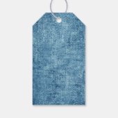 Blue Jean Baby shower Boy Denim Cadeaulabel (Achterkant)