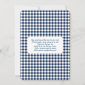 Blue Jean Baby shower Boy Uitnodiging (Achterkant)