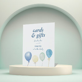 Blue Jean Baby shower | Denim Kaarten & Geschenken Reclamebord Met Voetstuk