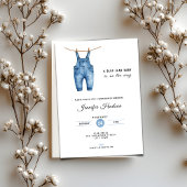 Blue Jean Baby Shower Invitation - Denim Theme
