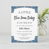blue jean baby shower invitations (Debout devant)
