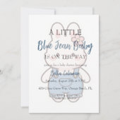 blue jean baby shower invitations (Devant)