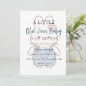 blue jean baby shower invitations (Debout devant)