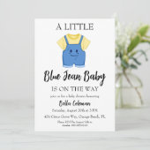 blue jean baby shower invitations (Debout devant)