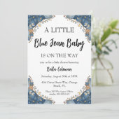 blue jean baby shower invitations (Debout devant)