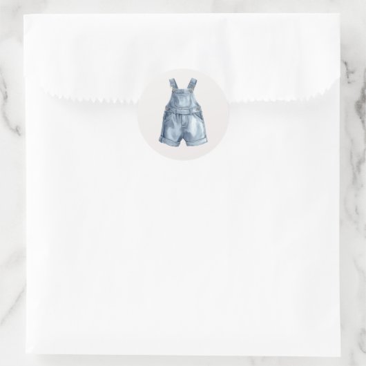 Blue Jean Baby Shower Simple Envelope Stickers (Tas)