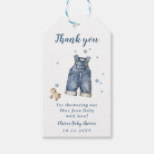 Blue Jean Baby Shower Thank You Cadeaulabel (Voorkant)