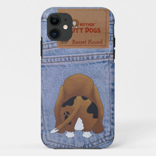 Blue Jean Basset Hound Butt iPhone 11 Hoesje