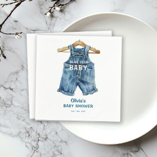 Blue Jean Boy Western Baby shower Servet