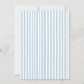 Blue Jean Denim Baby Shower Girl Invitation (Dos)