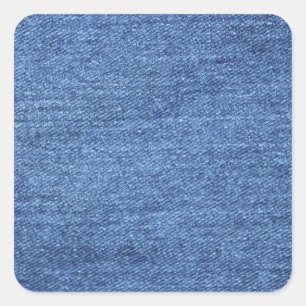 Blue Jean Denim Background Vierkante Sticker