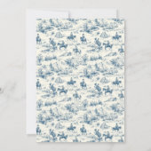 Blue Jean Denim Boy Baby Shower Kaart (Achterkant)