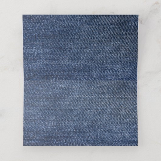 Blue Jean Denim en Lace Table (Binnenkant ongevouwen)