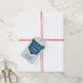 Blue Jean Denim Het is een Boy Baby shower Cadeaulabel (Met Touw)