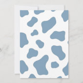 Blue Jean Denim Rustic Boy Baby Shower Kaart (Achterkant)