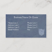 Blue Jean Design Profil & Carte de visite Templat (Dos)