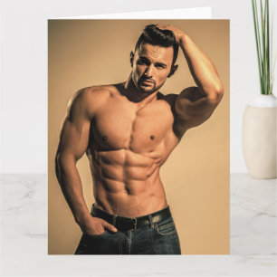 Blue Jeans Boy Hot Guy Carte de voeux
