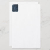 Blue Jeans Denim Pocket Briefpapier (Voorkant / Achterkant)