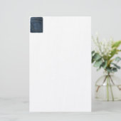 Blue Jeans Denim Pocket Briefpapier (Staand voorkant)