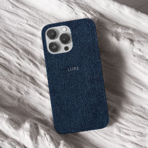 Blue Jeans Denim Westerne textuur Effect Telefoonh iPhone 16 Pro Hoesje