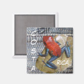 Blue Jeans Frog  Magnet Magneet (Voorkant / Achterkant)