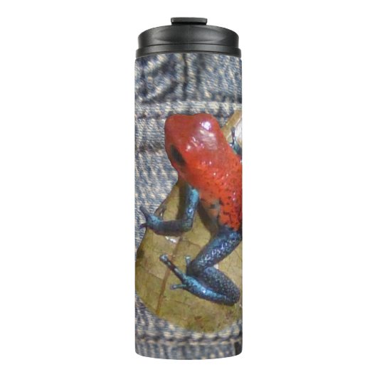 Blue Jeans Frog Tumbler Thermosbeker (Voorkant)