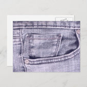 Blue Jeans Pocket, Fabric, Seams Briefkaart (Voorkant / Achterkant)