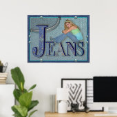 Blue Jeans - Poster (Bureau à domicile)