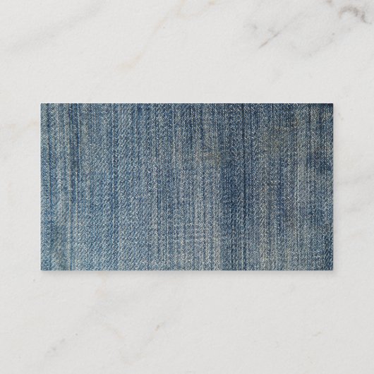 Blue Jeans QR Code Geologist Carte de visite (Dos)