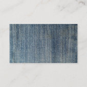 Blue Jeans QR Code Geoloog Visitekaartje (Achterkant)