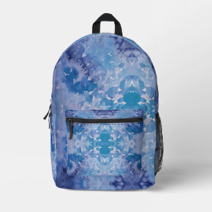 Blue Jeans Retro Tie Dye Bedrukte Rugzak