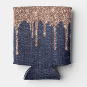 Blue Jeans Roos Gold Giltter Koelbox Blikjeskoeler (Voorkant)