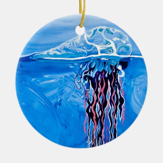 Blue Jellyfish Ornament (Voorkant)