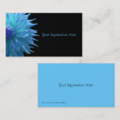 Blue Jennie op zwarte Visitekaartjes (Voorkant / Achterkant)