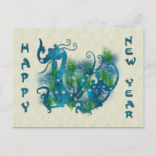 Blue Jeweled Dragon Briefkaart